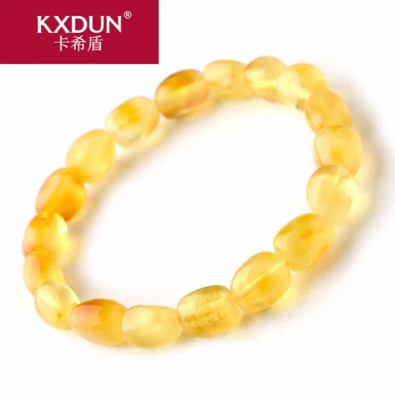 kxdun /卡希盾蜜蜡随形女鸡油黄 卡希盾手链