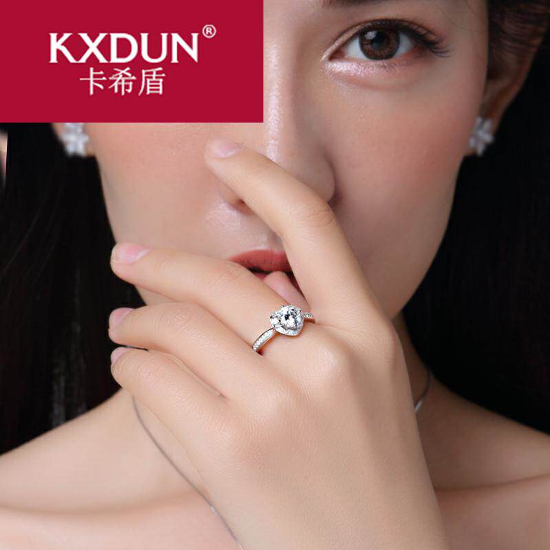 kxdun女韩国简约大气潮人纯银戒指 卡希盾戒指/指环