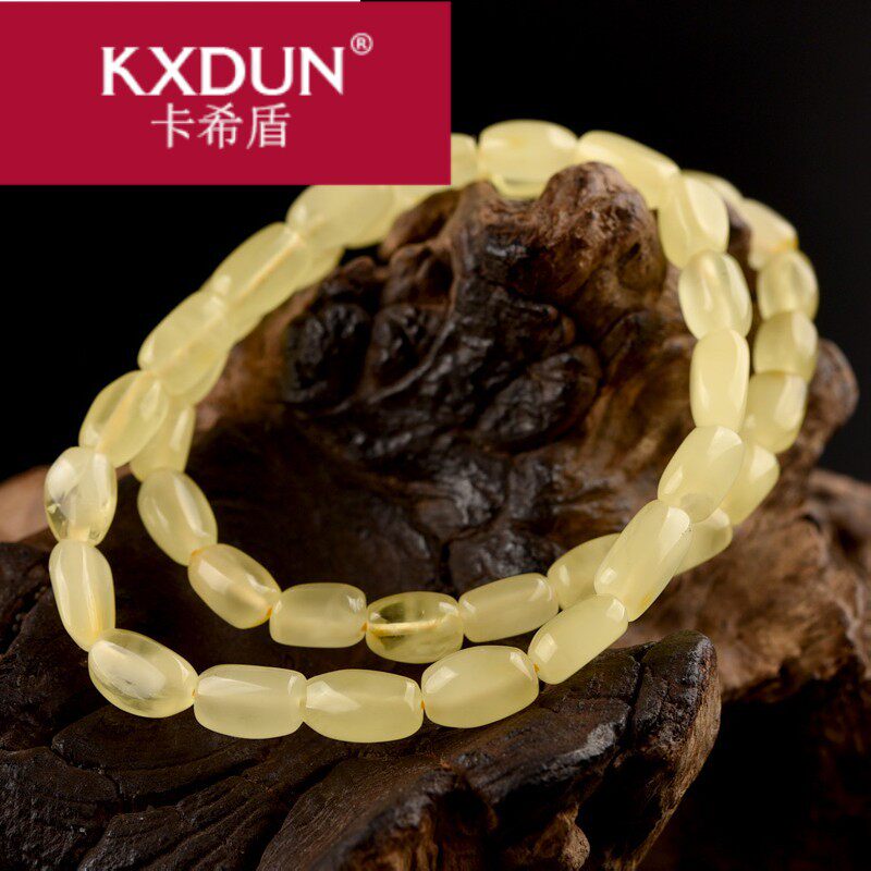 kxdun /卡希盾蜜蜡随形女鸡油黄 卡希盾手链