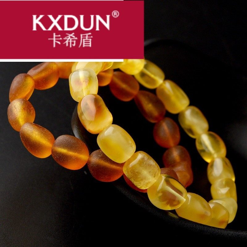 kxdun /卡希盾蜜蜡随形女鸡油黄 卡希盾手链