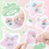 RosyPosy soft strawberry mini stationery set