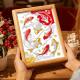 Ins rose pearl painting table diy framed self-adhesive children's handmade diamond embroidery ສາມມິຕິລະດັບງ່າຍດາຍ desktop ຂະຫນາດນ້ອຍ