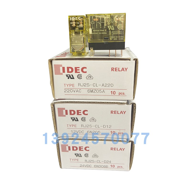 正品IDEC和泉RJ2S-CL-D24 RJ1S-CL-D24 DCV12 A220 8脚继电器直流 - 图3