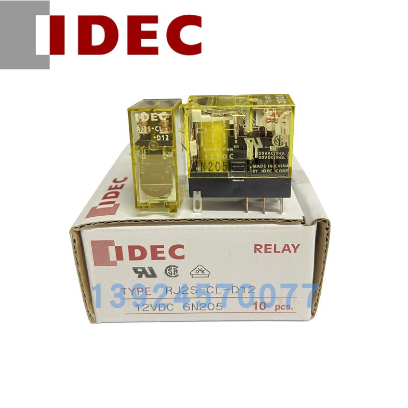 正品IDEC和泉RJ2S-CL-D24 RJ1S-CL-D24 DCV12 A220 8脚继电器直流 - 图2