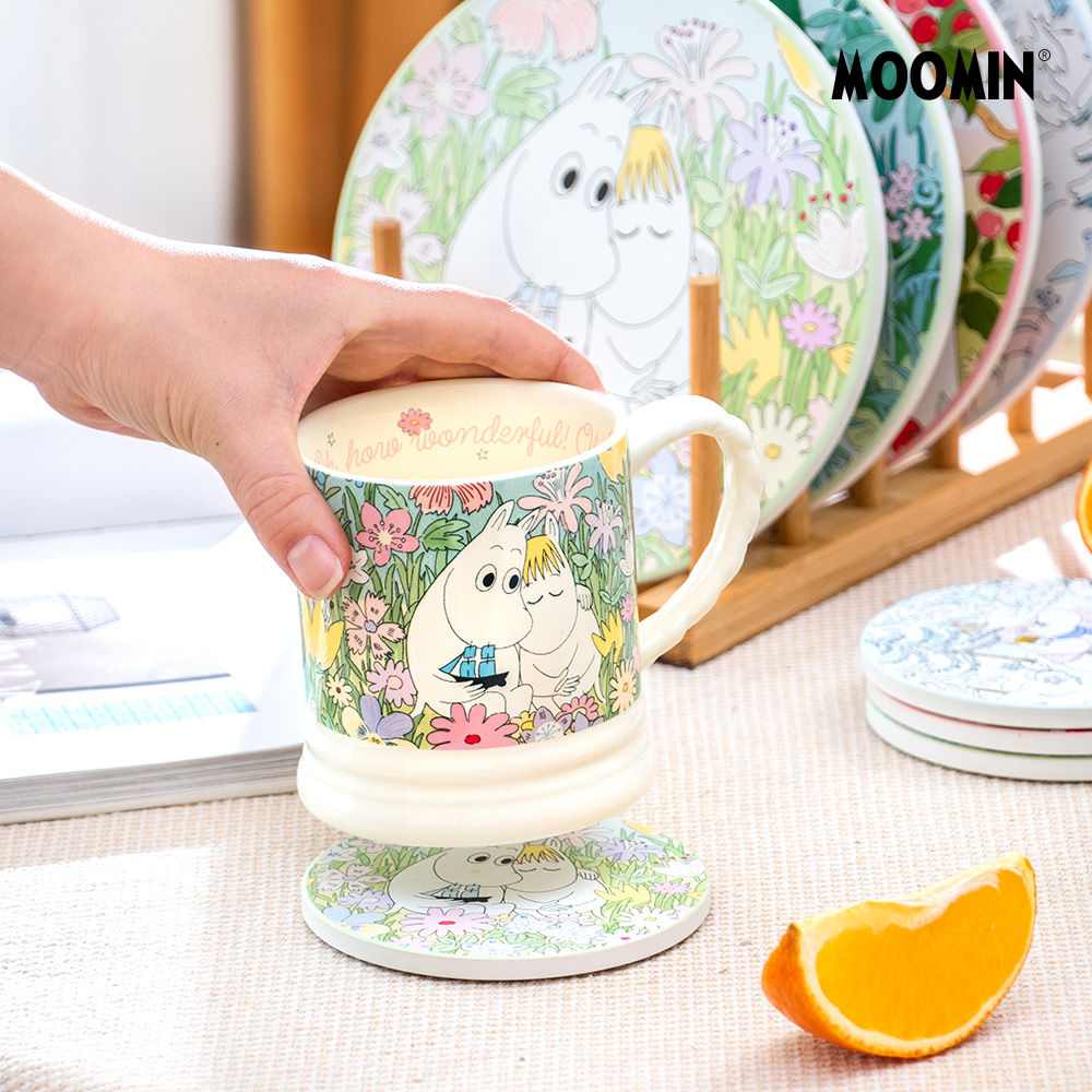 姆明卡通陶瓷马克杯moomin咖啡杯复古情侣喝水杯小众设计礼品盒装 - 图0