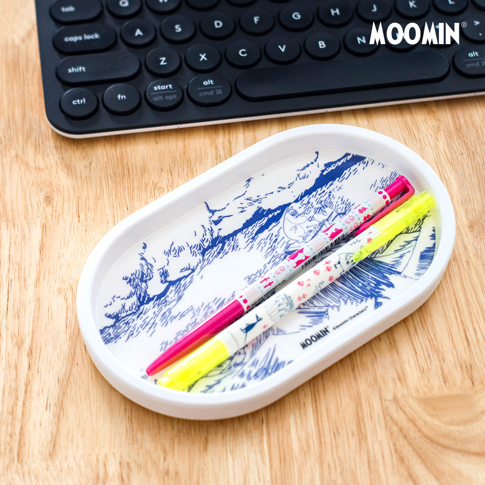 姆明小托盘 日式椭圆树脂下午茶甜品碟 盲盒ins风桌面收纳置物盘,淘宝优惠券,粉丝福利购,淘宝优惠卷