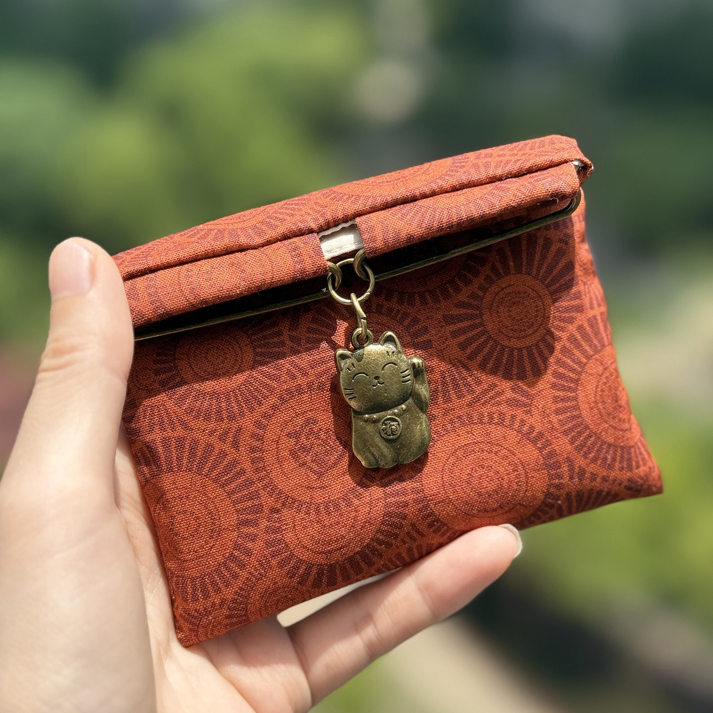 枫外原创手工制作 饭团口金包 招财猫 创意零钱包卡包 随身小包,淘宝优惠券,粉丝福利购,淘宝优惠卷