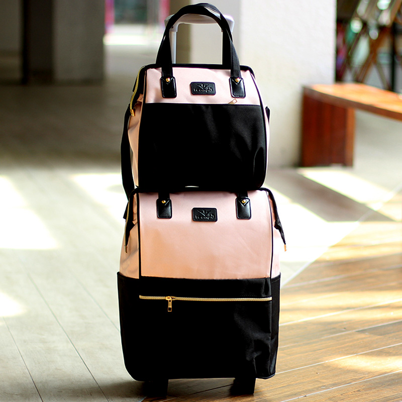 短途拉杆包万向轮旅行包女防水超轻拉杆背包双肩行李包两用登机包,淘宝优惠券,粉丝福利购,淘宝优惠卷