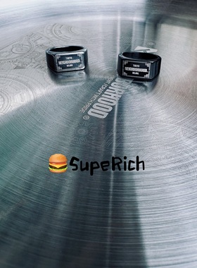 包邮 NBHD 戒指做旧户外黑化风饰品帅气搭配男女同款配饰钛钢暗黑