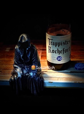 包邮nbhd暗黑摆件装饰品家居露营酷帅恶魔黑衣人石膏像浴缸装饰桌