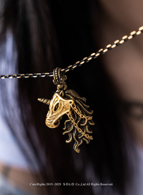 SOLO皇家面具独角兽项链男女礼物