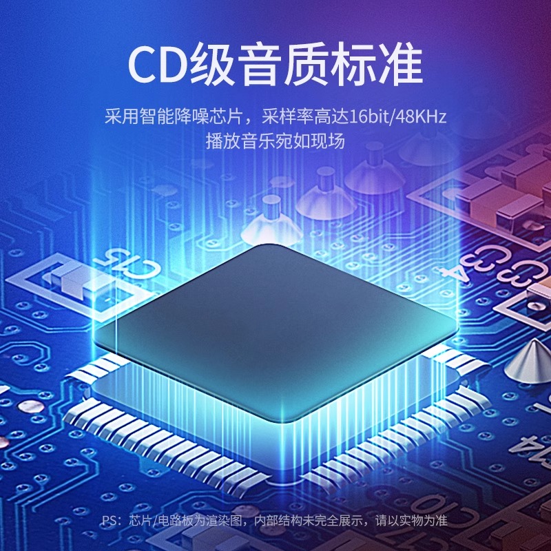 绿联USB外置声卡台式机电脑笔记本独立音频转换器录音3.5免驱动 - 图0