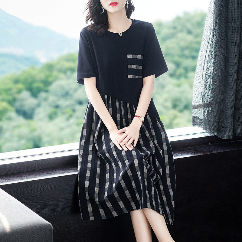 2020年新款夏装高端大码女装连衣裙 eviovio依薇欧大码女装