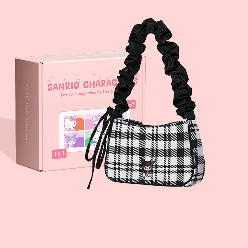 三丽鸥库洛米联名单肩腋下包挎包生日斜挎包包女款礼物大学生上课,淘宝优惠券,粉丝福利购,淘宝优惠卷