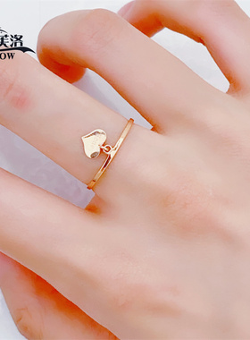 欧弗莱正品俄罗斯紫金585紫金闪闪戒指时尚爆款清库存促销送礼