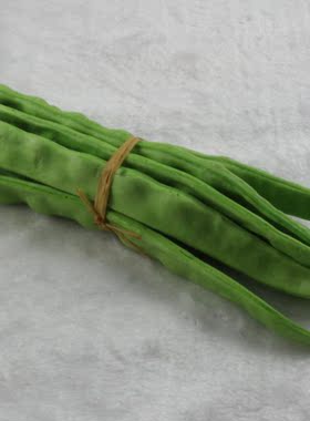 仿真真短豆角扁豆刀豆假蔬菜模型橱柜厨房装饰品酒店卖场摆件