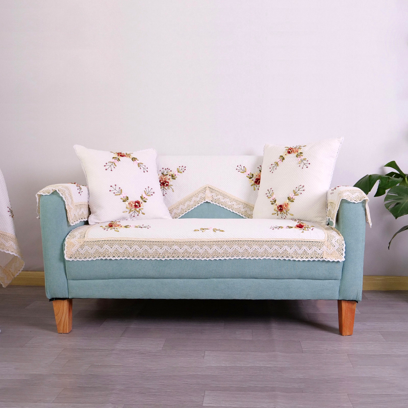 盖布靠背田园布艺四季通用白色简约单人沙发罩沙发垫盖巾沙发套,淘宝优惠券,粉丝福利购,淘宝优惠卷