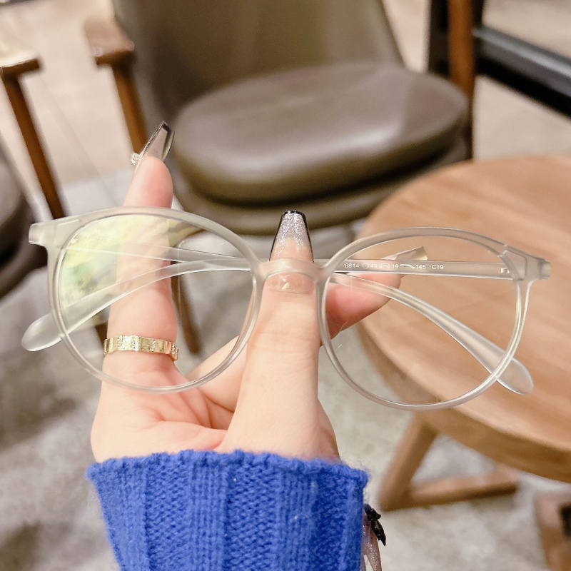 小红书款超轻近视眼镜女文艺圆框眼镜框男网上配镜有度数网红6814 - 图1