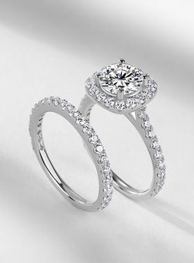 跨境热采欧美风S925纯银戒指女大