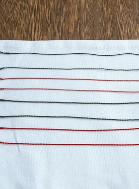 手工编织进口彩蜡线s925银扣极简超细万能链小孔吊坠锁骨链项链绳