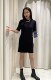 ເສື້ອຍືດແຂນຂາສັ້ນ T skirt widelia ສິບສາມສາຍ Korean boss lady ແບບດຽວກັນ slimming ຄຸນະພາບສູງ 7059