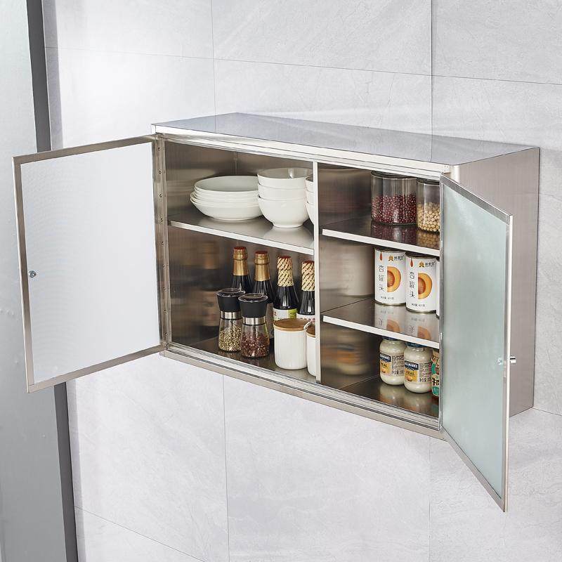 佛山加厚304不锈钢厨房吊柜墙壁柜挂墙式储物柜卫生间阳台边柜子,淘宝优惠券,粉丝福利购,淘宝优惠卷