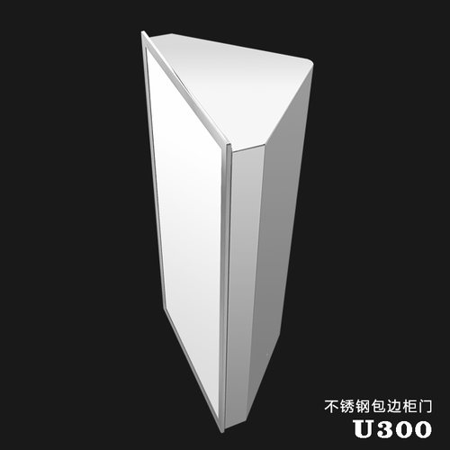 诺亚方舟不锈钢小户型卫浴镜柜卫生间转角三角吊柜厕所直角储物柜 - 图0