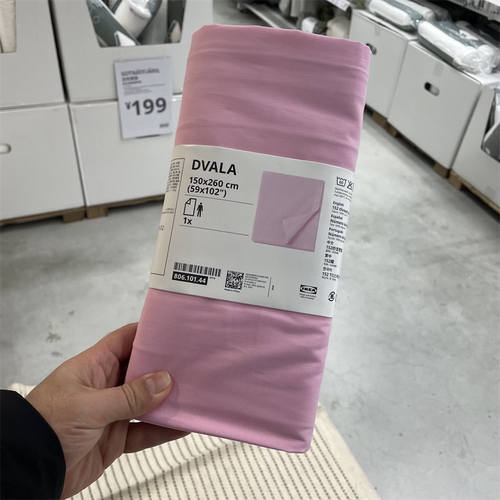 IKEA宜家 代芙拉 床单纯棉材质纯色简约素色单人双人床上用品床罩 - 图3