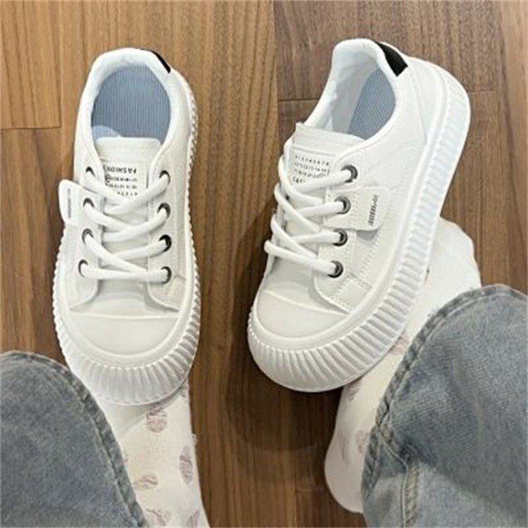踩屎感板鞋女款2025春秋季新款厚底百搭平底女鞋子休闲学生小白鞋,淘宝优惠券,粉丝福利购,淘宝优惠卷
