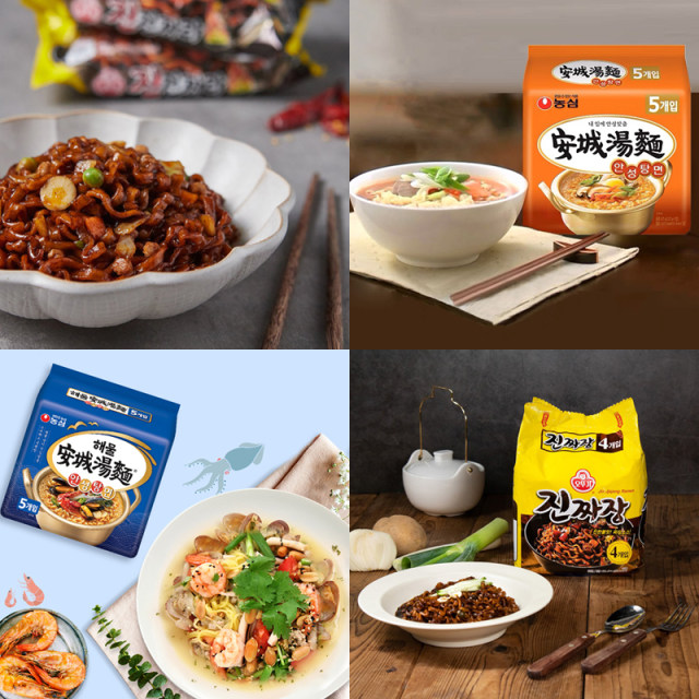 Korean imported instant noodles, 5 bags of your choice