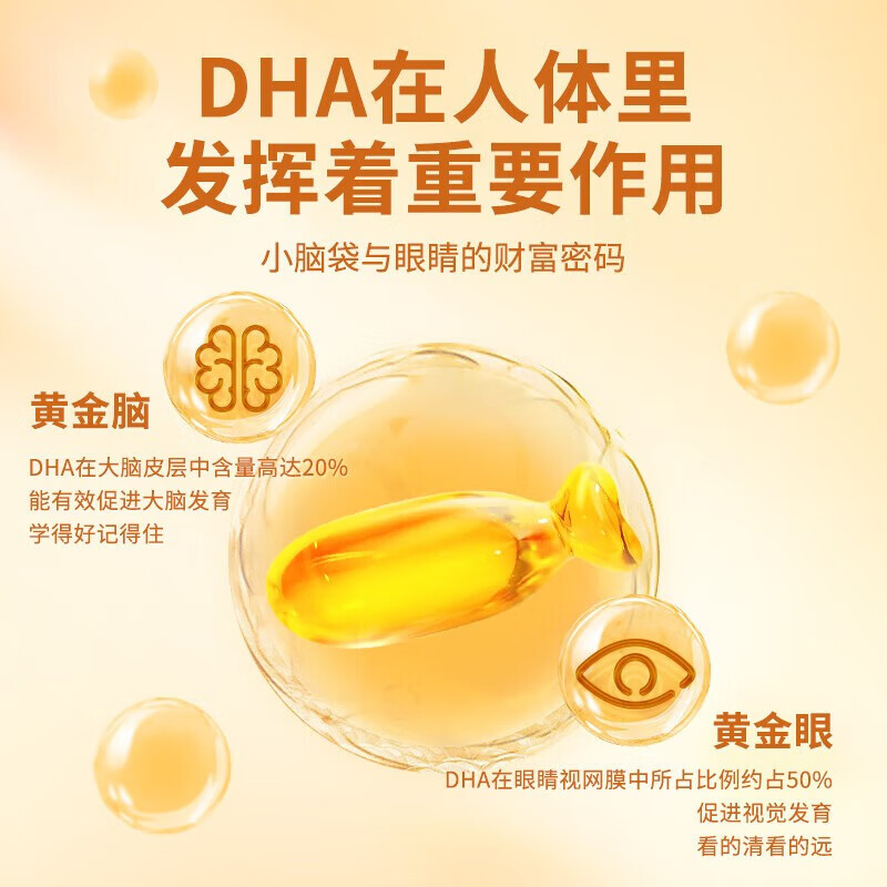 北京同仁堂DHA藻油软胶囊老年人成人儿童用脑增强记忆力官方正品 - 图1