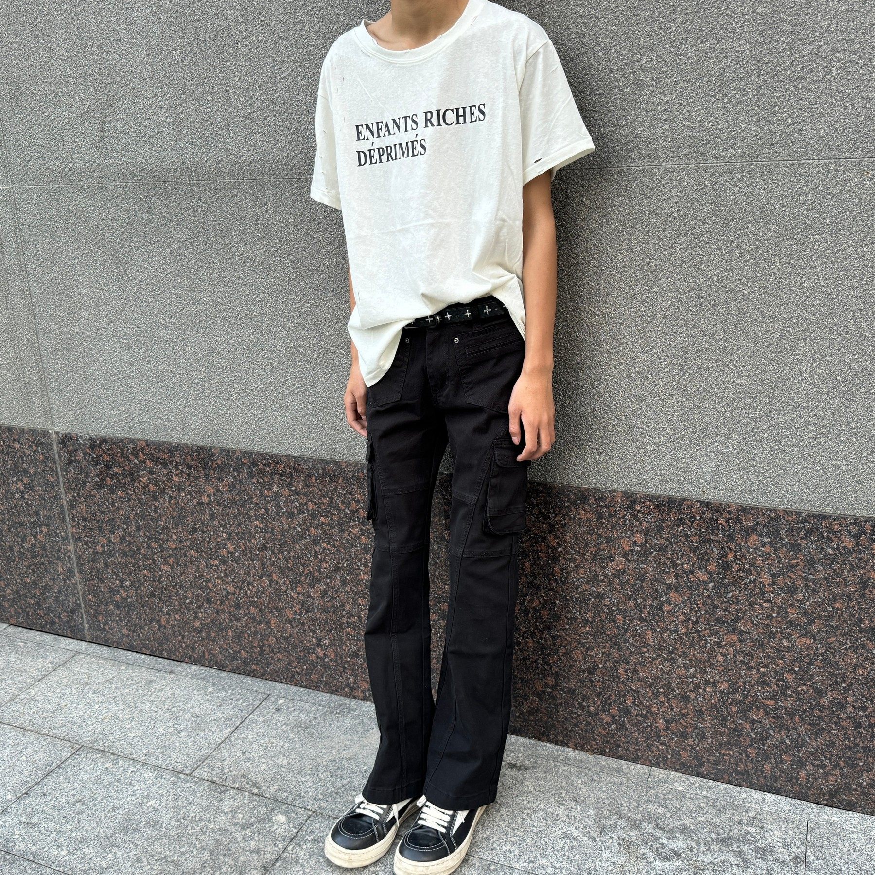 【黑牛替代】欧美studio美式工装风口袋黑色牛仔裤男直筒痞帅长裤,淘宝优惠券,粉丝福利购,淘宝优惠卷