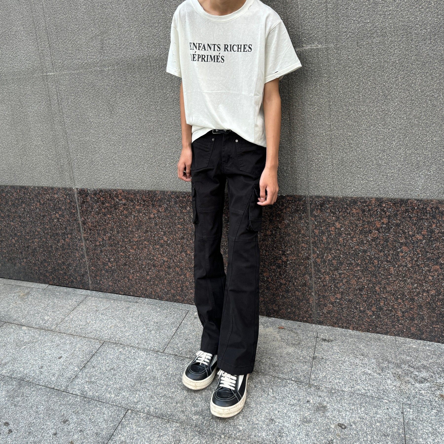 【黑牛替代】欧美studio美式工装风口袋黑色牛仔裤男直筒痞帅长裤,淘宝优惠券,粉丝福利购,淘宝优惠卷