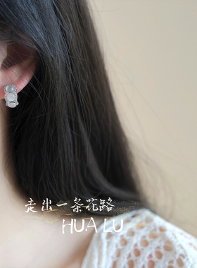 韩国清冷感百搭轻奢名媛耳环