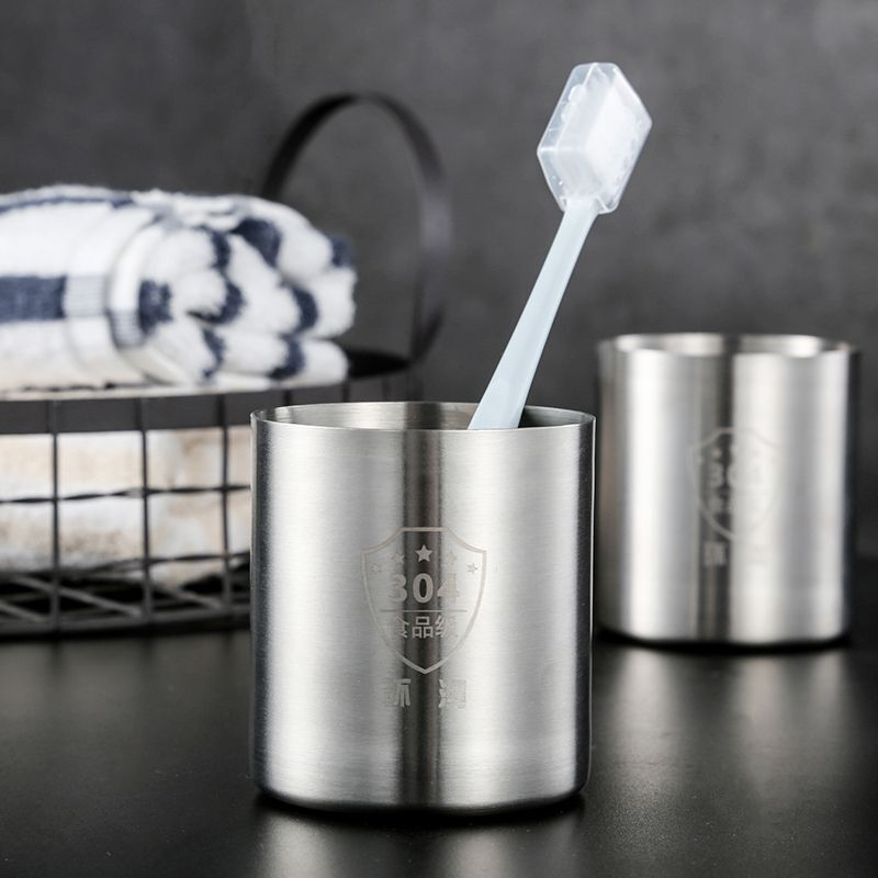 漱口杯SUS304不锈钢水杯食品级加厚带把手防摔宝宝儿童漱口杯,淘宝优惠券,粉丝福利购,淘宝优惠卷