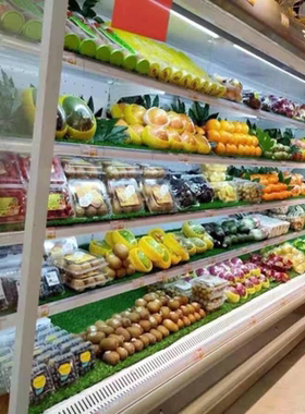 仿真八角金盘叶子水果店装饰用品假树叶葡萄塑料绿叶水果摊草坪垫