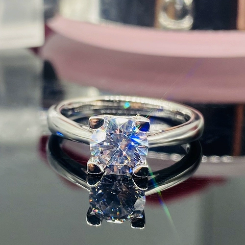 Платиновое импортное золотое обручальное кольцо с буквами, платина 950 пробы, США, простой и элегантный дизайн, 18 карат, розовое золото