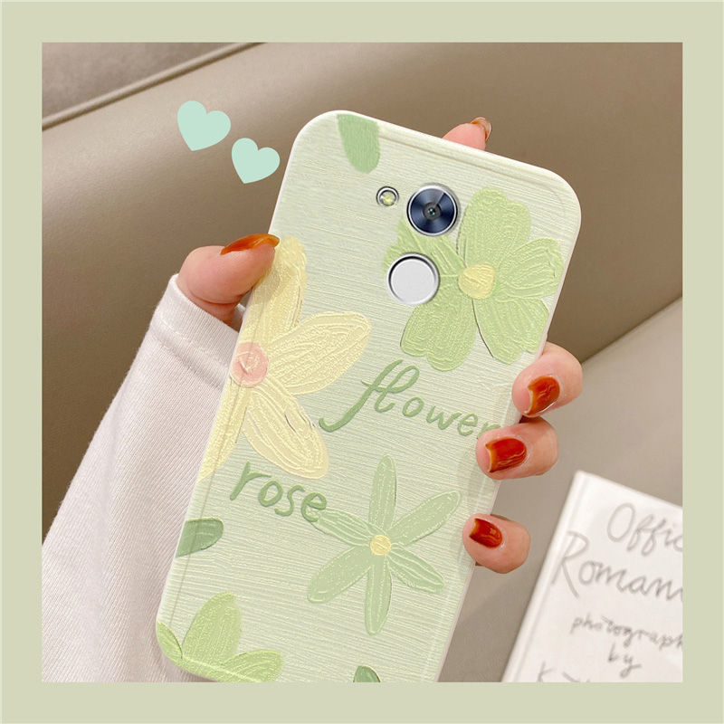 华为荣耀6A手机壳闺蜜小花油画可爱创意全包潮牌仙女清新DLI-AL10 - 图3