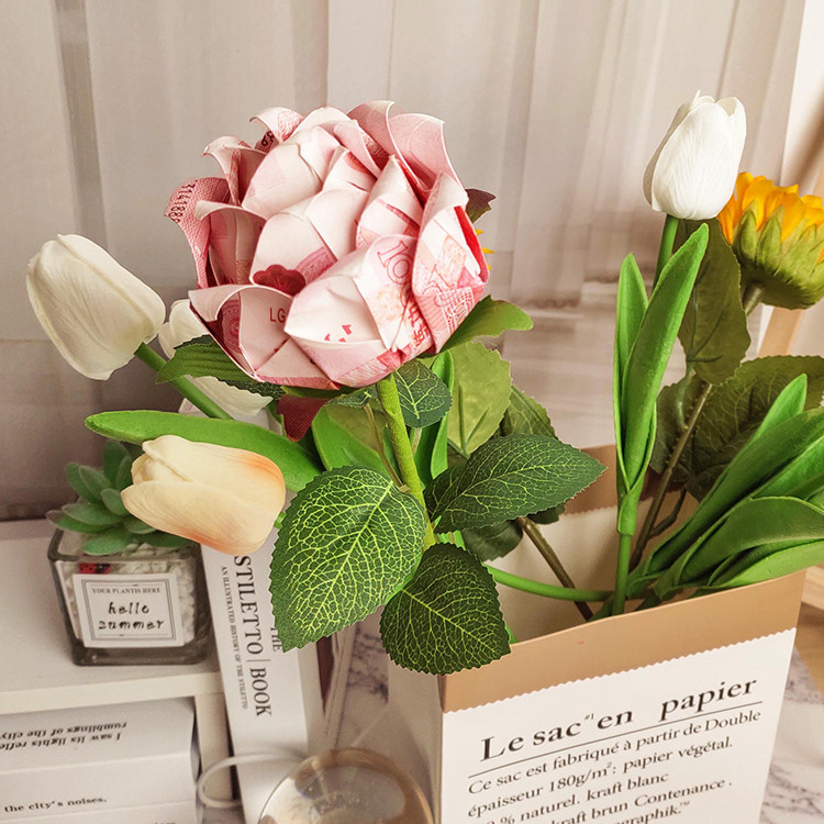 母亲节520礼物有钱花花束材料现金手工自制玫瑰花材料diy练功券,淘宝优惠券,粉丝福利购,淘宝优惠卷