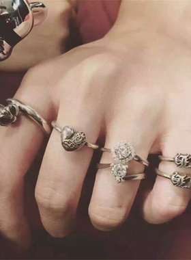 潮牌gd情侣尾戒克罗钉子十字架