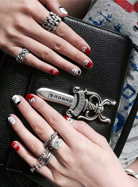 永恒之藤925银复古花卉情侣对戒