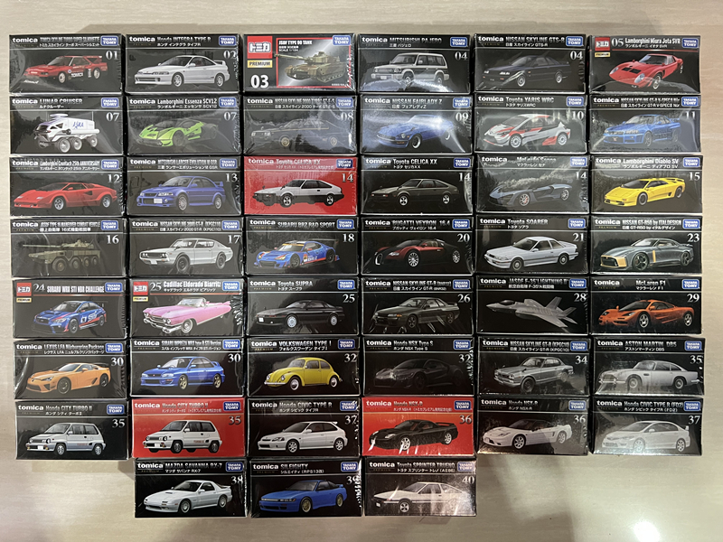 TOMY多美卡三菱日产天际线仿真合金汽车模型黑红盒1-20号男孩玩具 - 图3