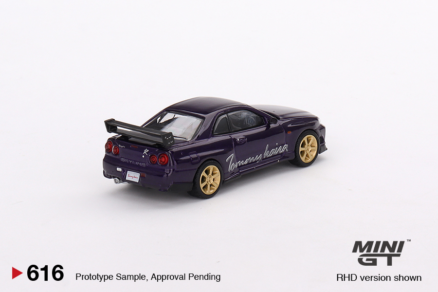 MGT 1:64日产 Nissan Skyline GT-R(R34) Tommykaira R-z午夜紫-图1