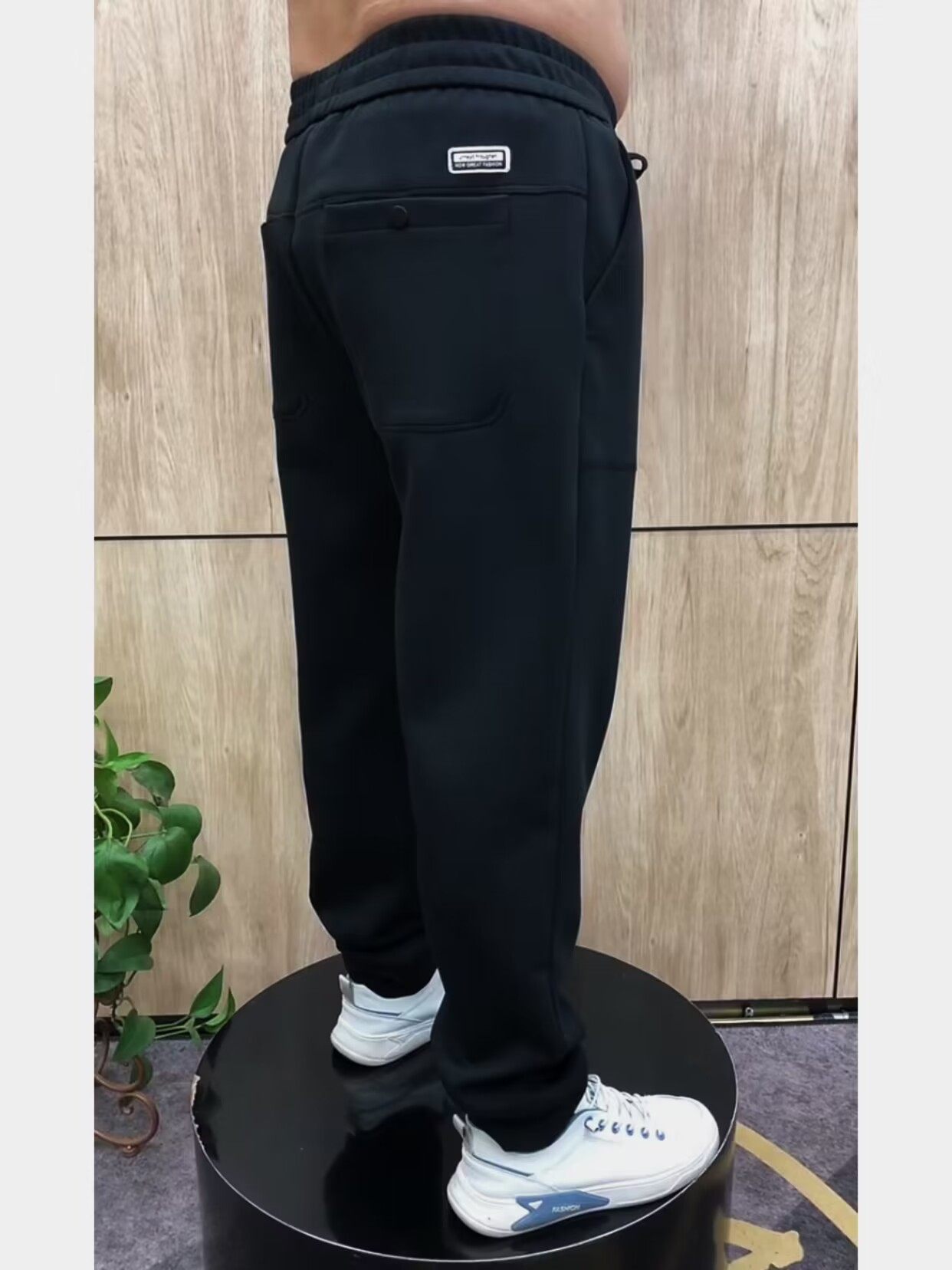 春秋季螺纹棉咖啡色运动裤卫裤休闲裤男士弹力青年百搭时尚小脚裤,淘宝优惠券,粉丝福利购,淘宝优惠卷