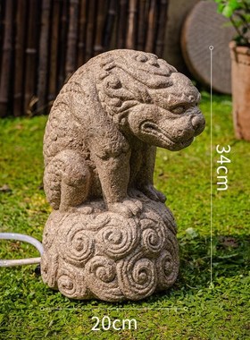 花园庭院装饰造景水槽石槽流水景观摆件睡莲荷花盆缸水培石头花盆