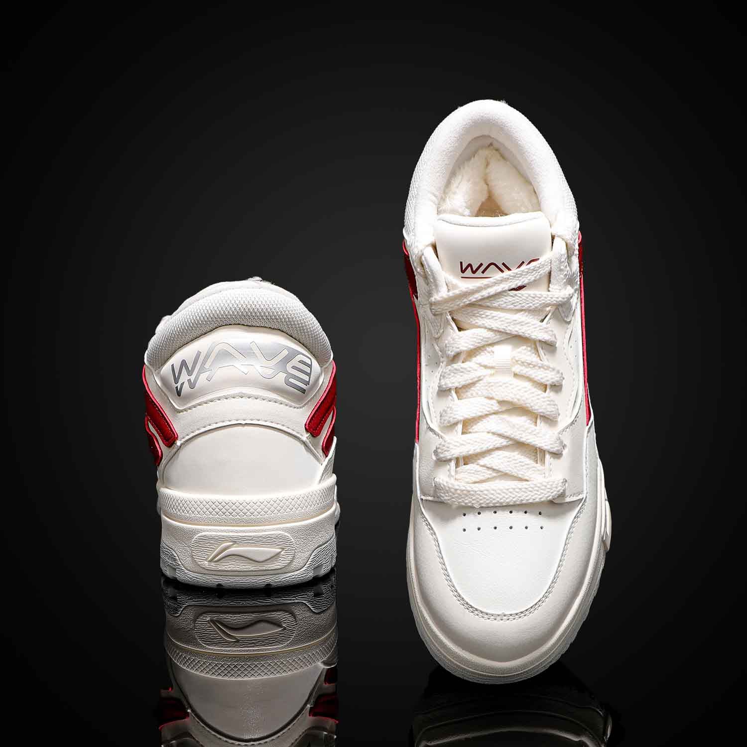 李宁惟吾MID板鞋男2025冬款加绒舒适保暖软弹中帮休闲鞋AGCU159,淘宝优惠券,粉丝福利购,淘宝优惠卷