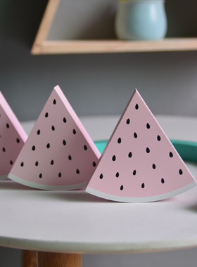 ins爆款木质云朵彩虹拍摄积木