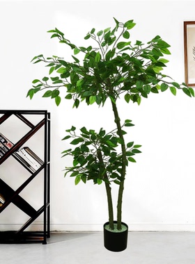 仿真绿植室内大型幸福树落地盆栽