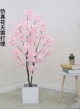 仿真绿植室内大型落地假樱花盆栽