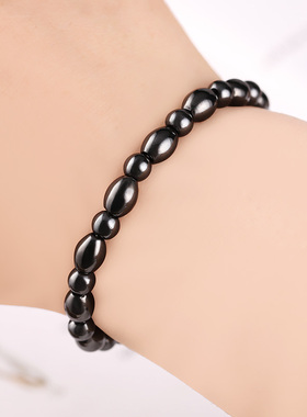 磁疗保健磁石手链磁性黑胆石手环